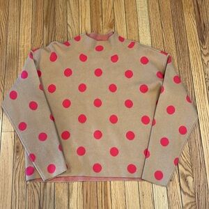 Anthropologie Maeve Polka Dot Sweater